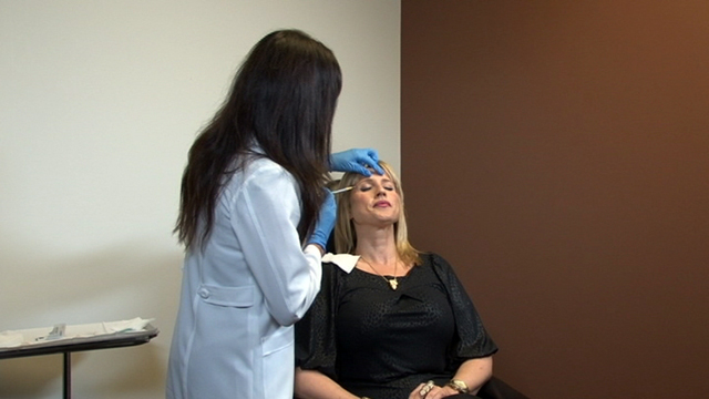 PHOTO: Tina Franklin receives Botox injections at the office of Dr. Tenley Lawton, a plastic surgeon in Newport Beach, Calif.
