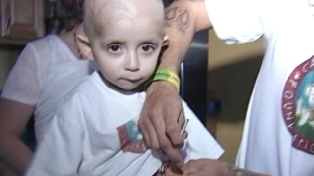 PHOTO: Parents of 3-year-old Cash Hyde use cannabis oil to treat his brain cancer.