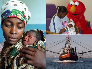 Unusual places where women have given birth.