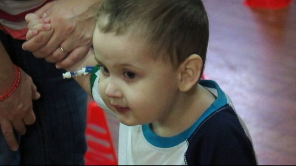 PHOTO: Caleb Kinnaird, a toddler in Indianapolis, Ind. seen here in this undated video grab, recently had a heart transplant.