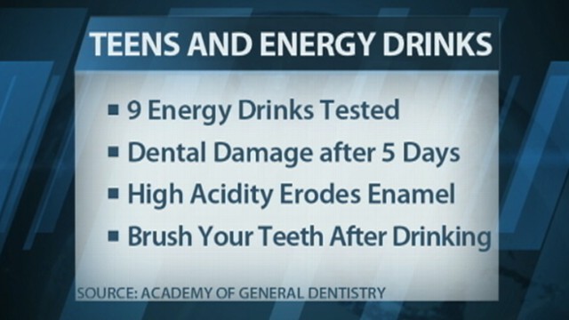 VIDEO: Research shows acid in sports and energy drinks cause irreversible damage to teeth.