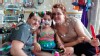 Sarah Murnaghan, center, celebrates the 100th day of her stay in Children's Hospital of Philadelphia with her father, Fran, left, and mother, Janet, in this May 30, 2013 photo.