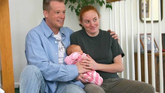 PHOTO: David and Tiffany O'Shell of Henderson, Colo., with their daughter, Alyssa.