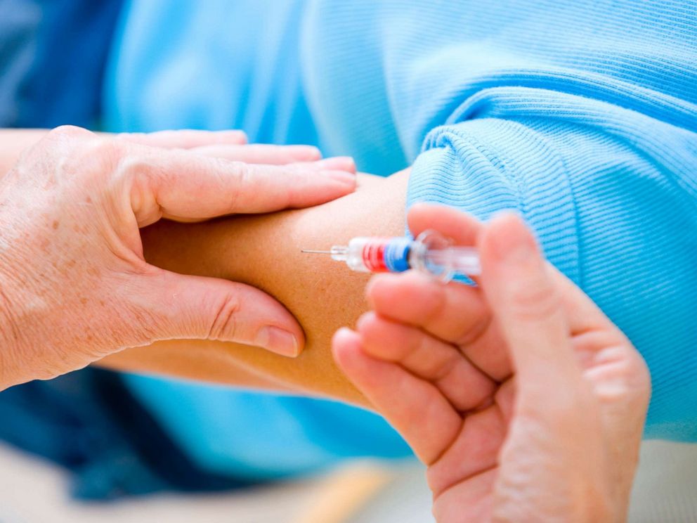 PHOTO: A person receives the flu vaccine in this undated stock photo.