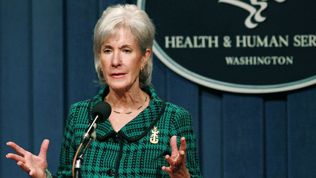 PHOTO: Health and Human Services Secretary Kathleen Sebelius speaks during a news conference, Nov. 14, 2011 in Washington, DC.
