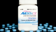 PHOTO: Pills of Sanofi-Aventis SA's insomnia medicine Ambien are arranged for a photo at New London Pharmacy in New York.