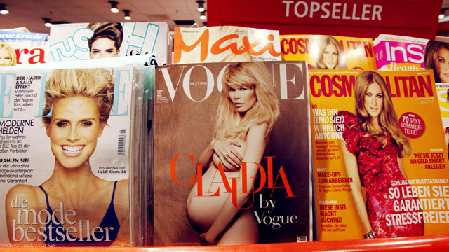 PHOTO: Fashion magazines on sale on a news stand, May 12, 2010.