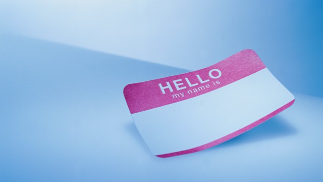 PHOTO: 'Hello My Name is' sticker