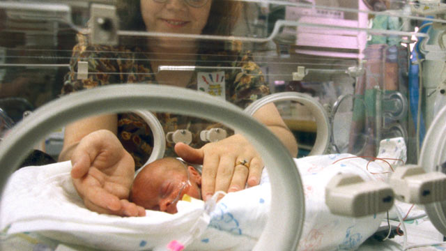 PHOTO: The risk of a serious bloodstream infection contracted in hospitals, a new report says, is 20 percent higher in pediatric intensive care units.