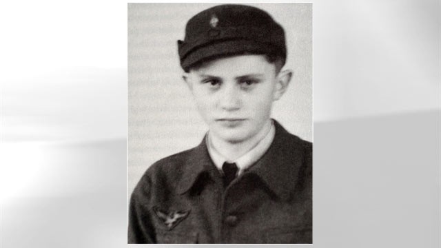 PHOTO: This photo taken in 1943 during World War II shows Joseph Ratzinger, Pope Benedict XVI, as a German Air Force assistant.