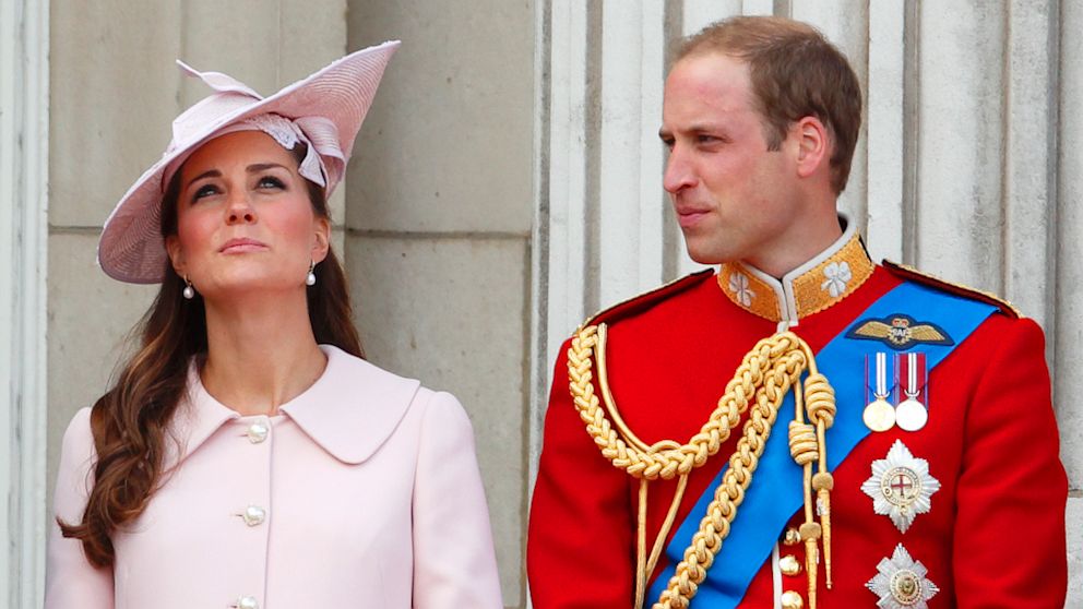 PHOTO: Catherine, Duchess of Cambridge and Prince William, Duke of Cambridge stand on the balcony of Buckingham Palace during the annual Trooping the Colour Ceremony on June 15, 2013 in London, England.