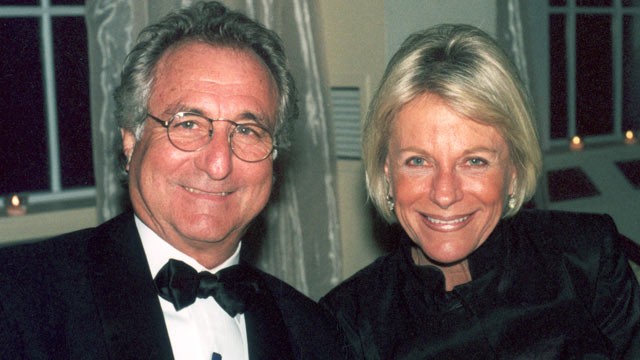 PHOTO: Bernard Madoff and his wife, Ruth Madoff, are seen in November 2001 on Long Island, N.Y.