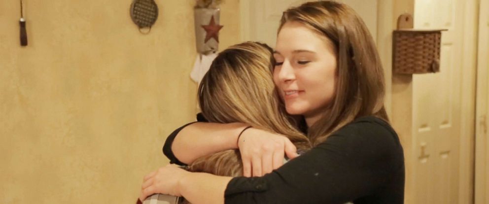 PHOTO: Hope Steele hugs her mom Cheryl Festerman, a nurse who was working in the emergency room the night Steele overdosed on heroin on Dec. 11, 2017, in Martinsburg, W.Va.