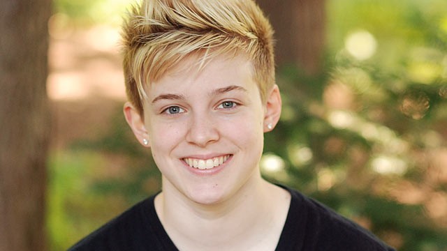 PHOTO: Chase Stein, a 17-year-old lesbian activist, is shown in her senior portrait.