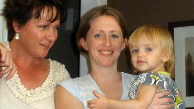 PHOTO: Carrie Reighard (right) and her lesbian partner Lisa Roldan worry about their daughter Zoe. Because of a new law in North Carolina, only Reighard can be the 2-year-old's legal parent.