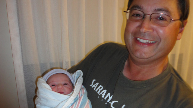 PHOTO: Edward Willliams, shown here with his grandson Jimmy, is lucky to be alive after a rash alerted his doctor to a rare form of pancreatic cancer.