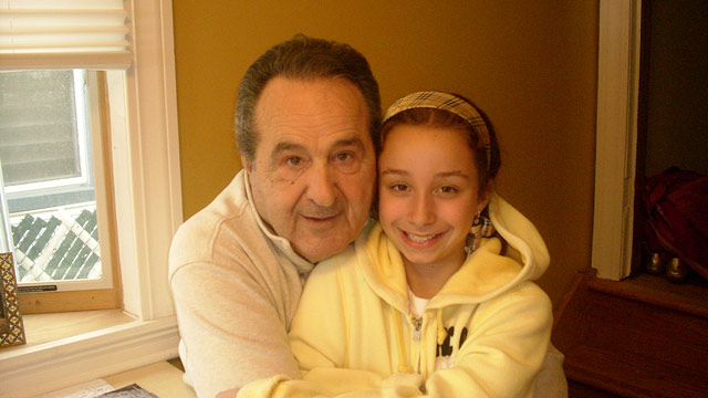 PHOTO: Mario, a 74-year-old heart transplant survivor who requires home caregivers, with his granddaughter in Staten Island.