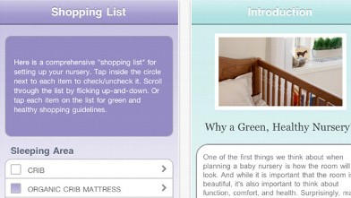 PHOTO: Screen shots of the peaceful nursery app for iPhone