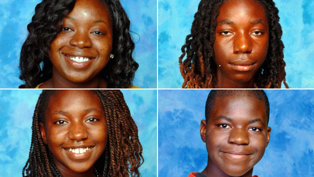 PHOTO: The children were identified as Joel Johnson, 12, Jazlin Johnson, 13, Jaxs Johnson, 15, and Pebbles Johnson, 17.