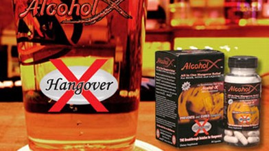 PHOTO: Alcohol X hangover cure.