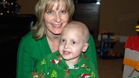 PHOTO Christine Barbour and son Braden are both fighting cancer.