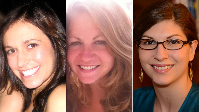 PHOTO: (L-R) Caitlin Terborg, Jenna Morel and Julia Levine are modern women who have Betty Friedans "Feminine Mystique" to thank for their career aspirations.