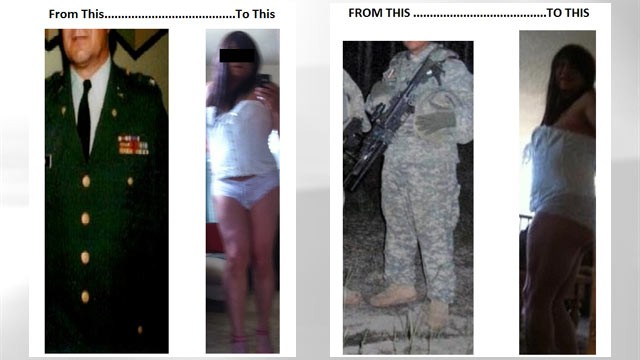 PHOTO: This 51-year-old former Army medic is addicted to online sex dressed as a woman.