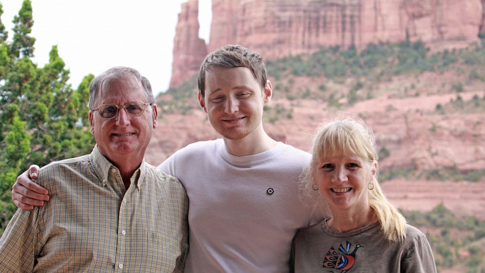 PHOTO: Chris Murto with his parents, Maura, a school volunteer, and Bill Murto, one of the co-founders of Compaq and now retired.