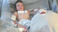PHOTO Clayton Williams is shown during his stay at Hermann Hospital, in Houston, Texas.