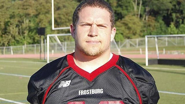 PHOTO:Â Derek Sheely, a 22-year-old a Frostburg State University football player, died after a football practice head injury.