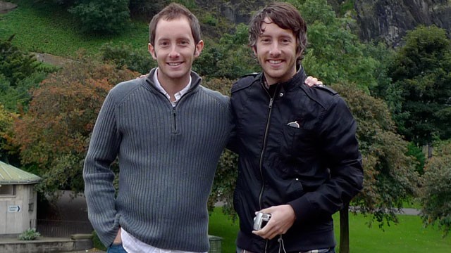 PHOTO: Twins Graham, right, and Britton Douglas reconnected on a trip to Scotland after living 2,500 miles apart for six years.