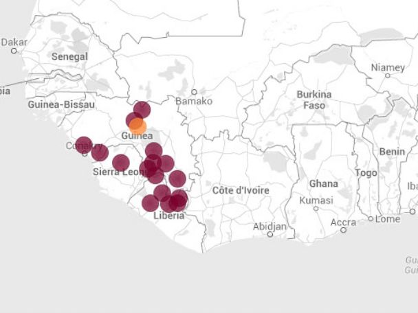 PHOTO: By April, the outbreak spread to Sierra Leone and Liberia. 