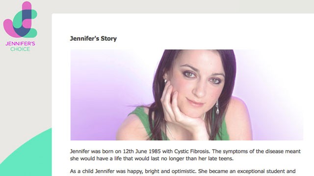 PHOTO: Seen here on a Facebook page dedicated to her life, Jennifer Wederell died 16 months after receiving the donor lungs of an ex-smoker.