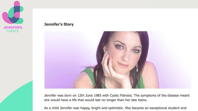 PHOTO: Seen here on a Facebook page dedicated to her life, Jennifer Wederell died 16 months after receiving the donor lungs of an ex-smoker.