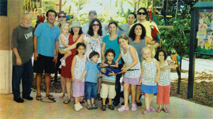PHOTO Three of Betti Lidskys four children suffer from Retinitis Pigmentosa that led to their blindness.