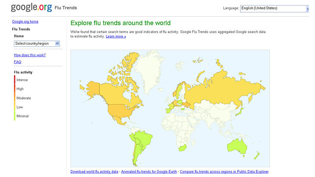 PHOTO: Google Flu Trends