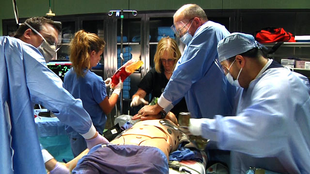 PHOTO: Doctors at the University of Pittsburgh practice extreme hypothermia, a new technique for trauma patients.