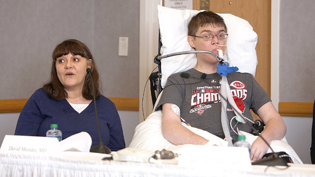 PHOTO: James Williams, 29, became the first patient with Duchenne Muscular Dystrophy to receive a ventricular assist device.