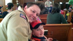 PHOTO: Jennifer Tyrrell, 32, and her son Cruz, 7, of Troop 109 in Bridgeport. Ohio, are shown.