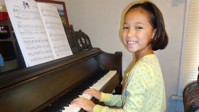 PHOTO: Josalyn Kaldenberg, 8, plays the piano in this file photo.