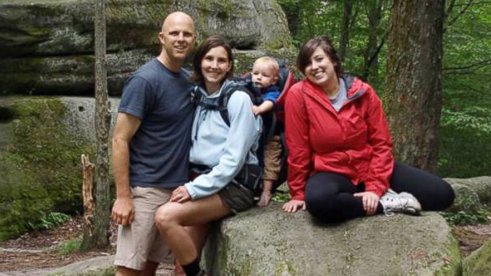 PHOTO: Matt Englander with his wife Heather, son Quinton and his sister Joanna.