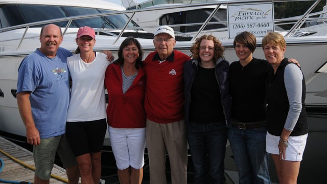 PHOTO: Maureen Jennings gathers with her family members to have a conversation about end of life care.