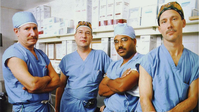 PHOTO: Dr. Lewis Teperman (left), with other transplant surgeons at New York Universitys Langone Medical Center, says those with acute alcoholic hepatitis should get a "second chance."