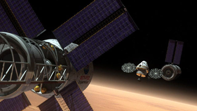 PHOTO: Artists rendering of the Orion Multi-Purpose Crew Vehicle (MPCV) on a deep space mission.