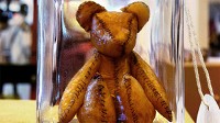 PHOTO A teddy bear made of human placenta has set off an international storm of disgust and support for the idea of making afterbirth into a keepsake.
