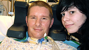 Photo: Man blinks to save his own life