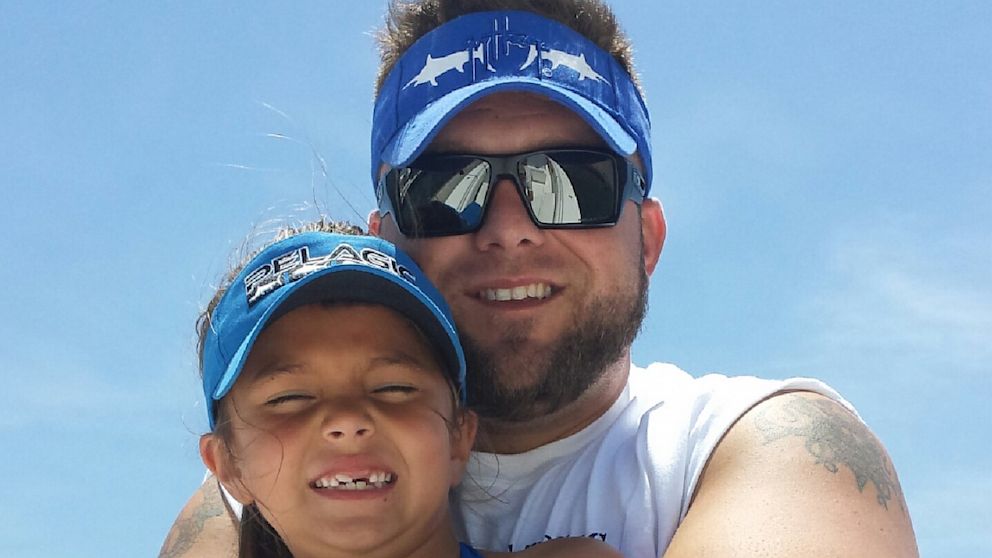 PHOTO: Samuel Akins, with his 6-year-old daughter Samantha Belle, struggled with post-traumatic stress disorder and now helps others.