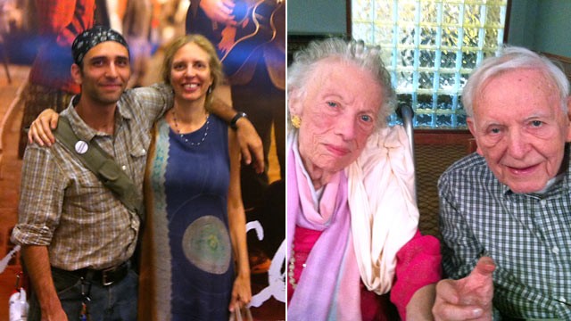 PHOTO: Seymour Epstein and his late wife, Ruth, pose together a week before she passed away. Nadine Epstein and her son, Noah, spend time together after having