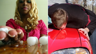 PHOTO: Alicia can't stop smelling mothballs and Nathanial is in love with his Monty Carlo.