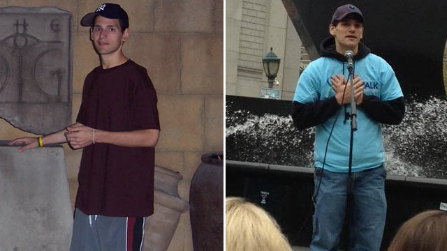 PHOTO: Victor Avon, 30, before and after his battle with anorexia. He is now a spokesman for the National Eating Disorders Association.